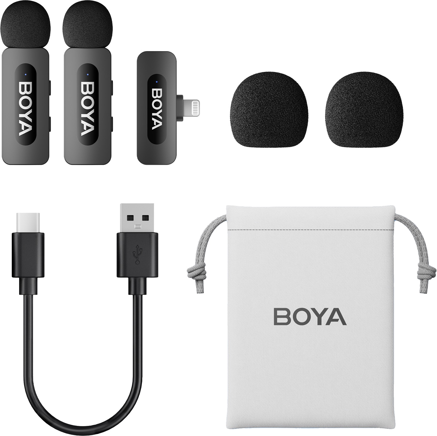 Радіосистема BOYA BY-V2 Lightning Black – купити в інтернет-магазині ...