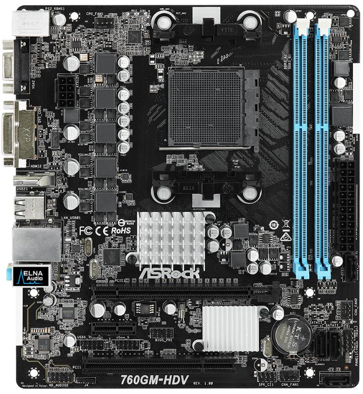 760gm hdv asrock не запускается