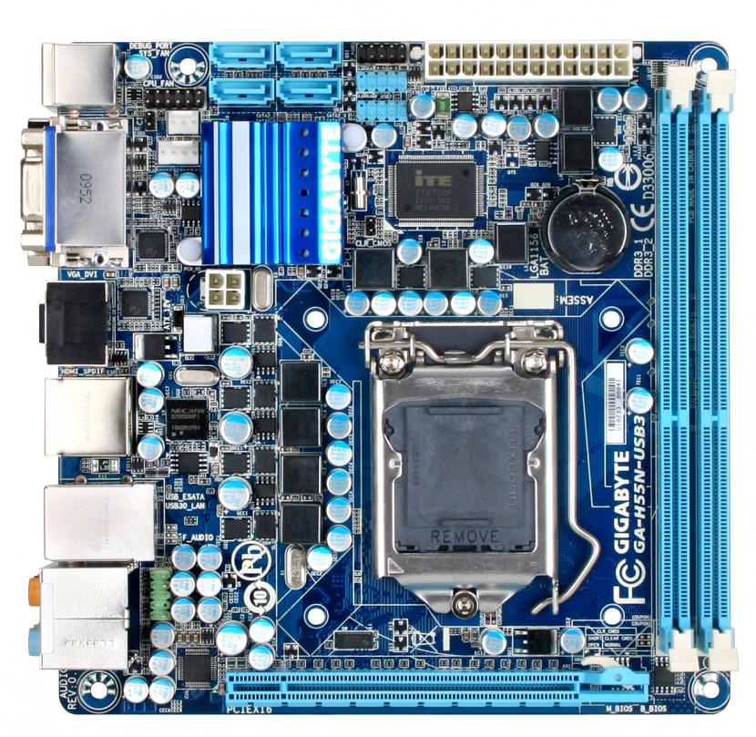 Gigabyte ga h55m s2h. H55 Gigabyte 1156. LGA 1156 Mini-ITX. Материнская плата Gigabyte lga1156 Socket. Gigabyte ga-h55n-usb3.