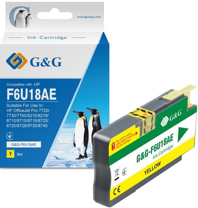 Сумісний картридж G&G for HP 953XL Yellow (G&G-F6U18AE) – купити в ...