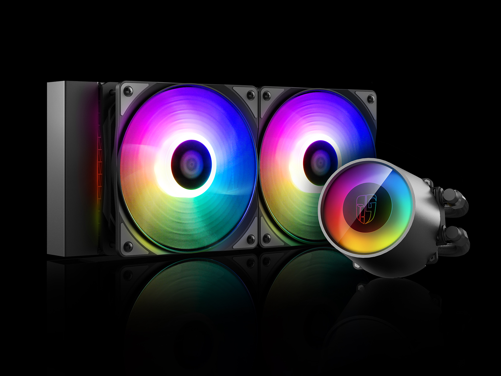 Castle 240 RGB v2. Deepcool Castle 240 RGB. Сво Castle 240 RGB v2. Водяное охлаждение Deepcool Castle 240 RGB.