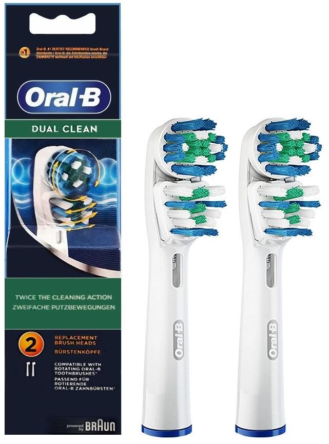 Насадка для зубної щітки Braun Oral-B Dual Clean EB417 2pcs (EB417-2 ...