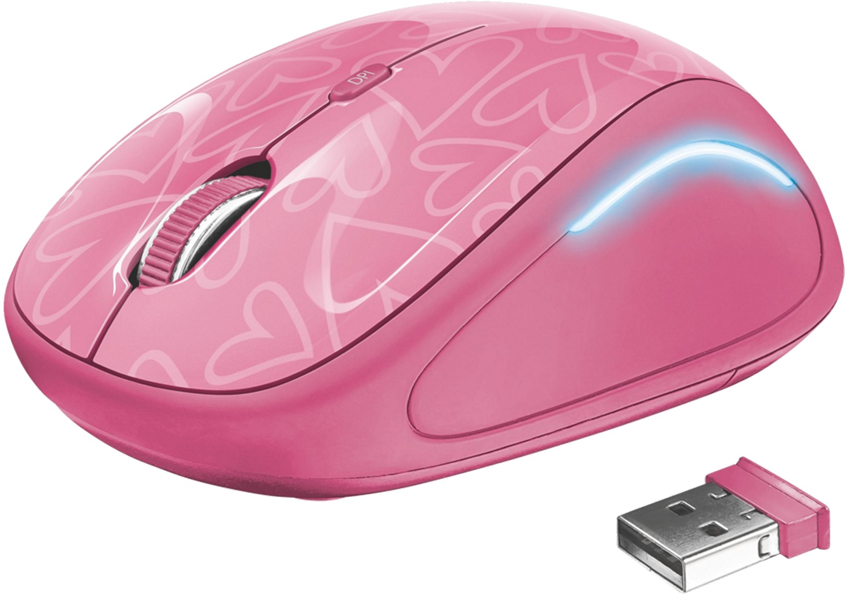 Какая беспроводная мышь лучше. Мышь беспроводная Trust Yvi FX. Мышь Trust Yvi FX WL Pink. Мышь беспроводная Trust Yvi FX Pin. Yvi FX Wireless Mouse - Pink (22336).