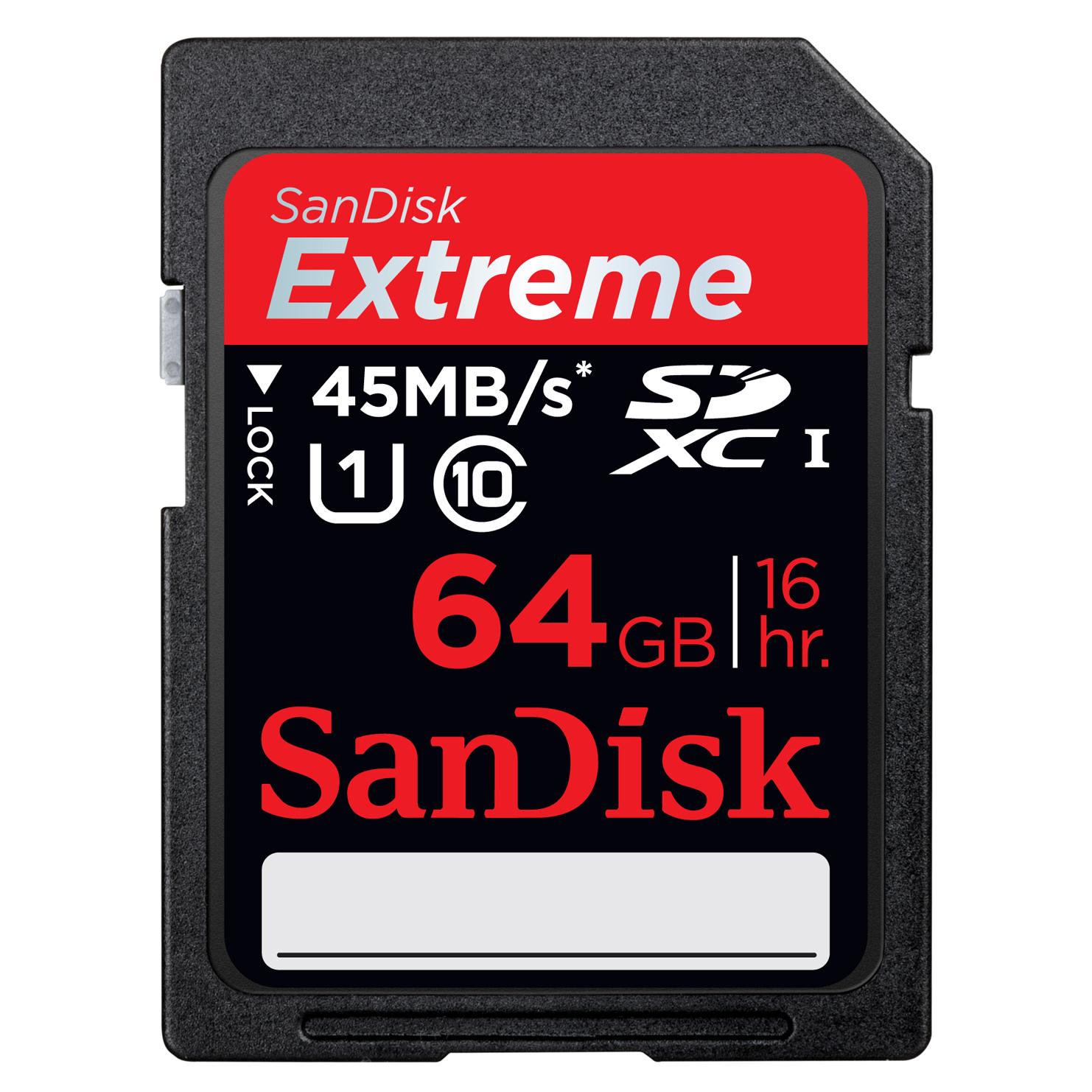 Sandisk extreme sdxc