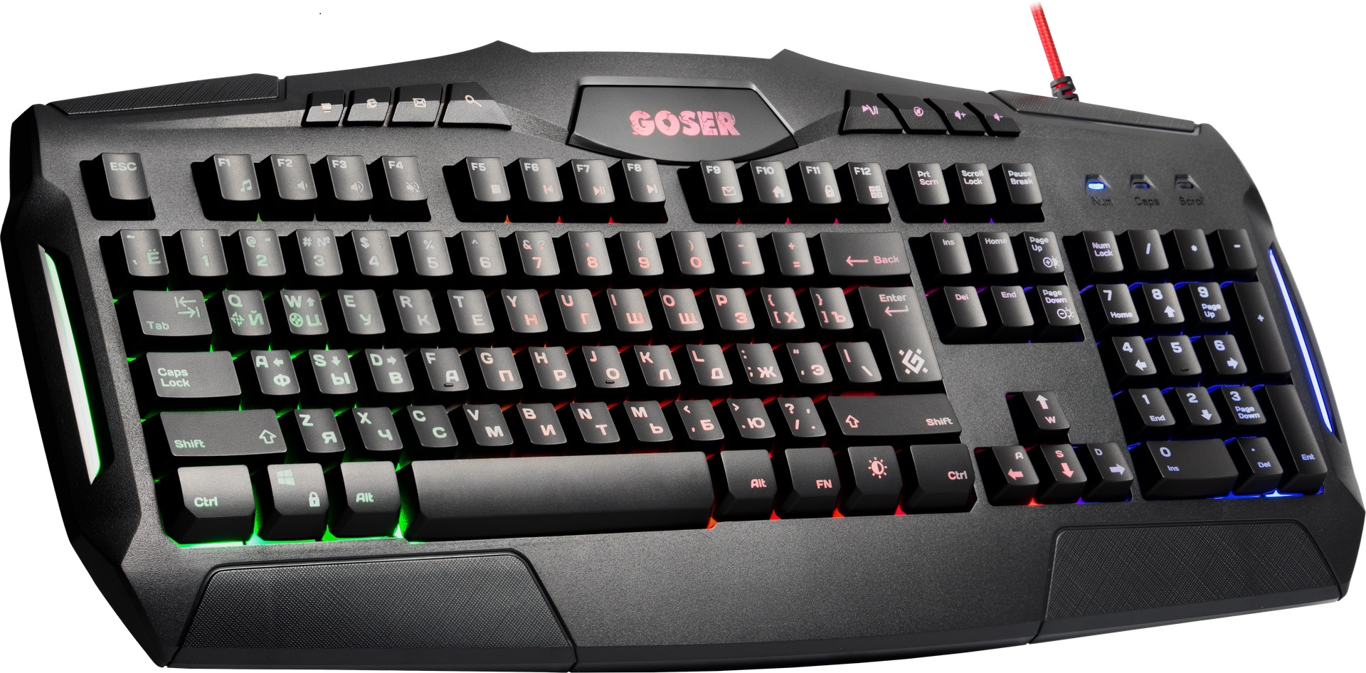 Клавиатура игровая DEFENDER Goser GK-772L, USB (black)