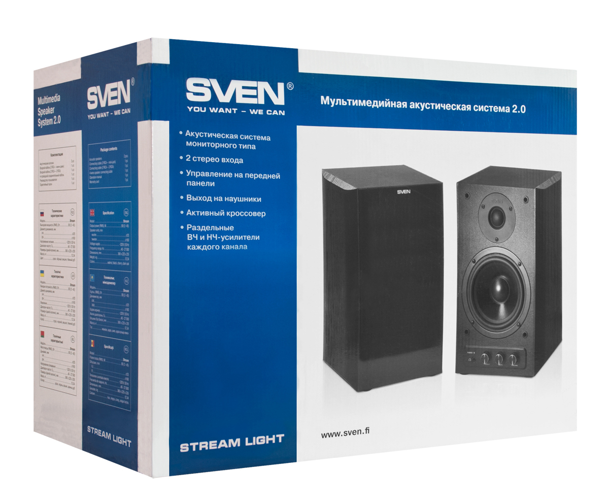 Колонка свен озон. Колонки Sven Stream Light. Акустическая система 2.0 Sven. Акустика Свен спс 710. Колонки Свен стрим мега.