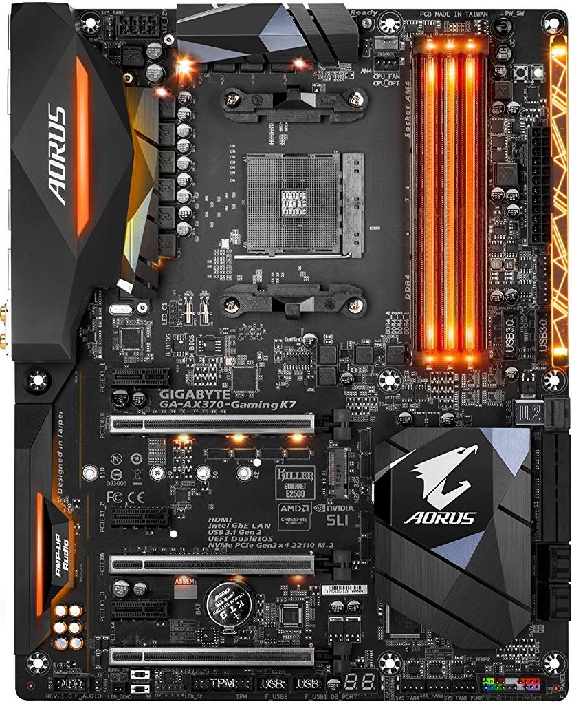 Gigabyte ga ax370 gaming k7 обзор