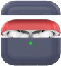 Чохол для Airpods Pro AhaStyle Silicone Case DUO Case for AirPods Navy Blue/Red (AHA-0P200-NNR)