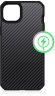 Чохол iTSkins for iPhone 14 Plus BALLISTIC R CARBON with MagSafe Black (AP4R-HMACA-BLK1)