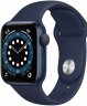 Смарт годинник Apple Watch Series 6 GPS 40mm Blue Aluminium Case with Deep Navy Sport Band (MG143)