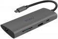 USB-хаб WIWU Adapter Apollo A831HRT USB-C to 3xUSB3.0+RJ45+USB-C+HDMI+micro SD+SD Grey