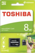 Карта пам'яті Toshiba M102 Micro SDHC 8 ГБ (THN-M102K0080M2) упаковка