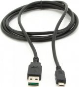 Кабель USB Gembird AM / MicroUSB 0.3 м чорний