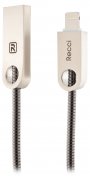 Кабель USB Recci RCL-C100 Vajra AM / Lightning 1 м сірий
