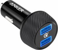 Зарядний пристрій Anker PowerDrive 2 Quick Charge 3.0 Ports V3 Black (A2228H11)