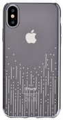 Чохол Devia for iPhone X/Xs Crystal Meteor soft case Silver