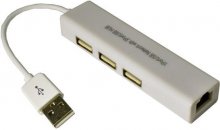 Мережева карта Dynamode MM-USB88760-GLAN White (USB2.0-RJ45-HUB3)