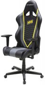 Крісло ігрове DXRacer Racing OH/RZ60/NGY PU шкіра, Al основа, Black/Yellow