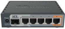 Switch, 6 ports, Mikrotik RB760IGS 5xLAN(10/100/1000), 1xSFP, PoE, USB