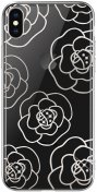 Чохол Devia for iPhone X/Xs - Camellia Series Crystal Silvery  (6938595317163)