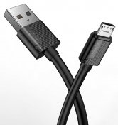 Кабель T-PHOX Nets T-M801 AM / Micro USB 0.3m Black (T-M801 Black 0.3m)