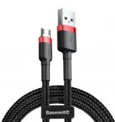 Кабель Baseus Cafule 2.4A AM / Micro USB 1m Black/Red (CAMKLF-B91)