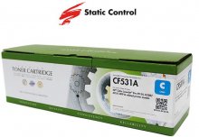 Совместимый картридж Static Control HP CLJ CF531A (205A) Cyan (002-01-SF531A)