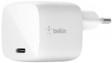 Зарядний пристрій Belkin 30W USB-C GaN White (WCH001VFWH)
