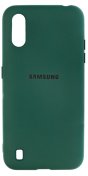 Чохол Device for Samsung A01 A015 2020 - Original Silicone Case HQ Dark Green  (SCHQ-SMA01-DG)