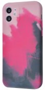 Чохол WAVE for Apple iPhone 12 - Watercolor Case Pink/Black  (31774 Pink/Black)