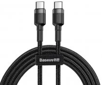 Кабель Baseus Cafule 20V 3A CM / CM 2m Grey/Black (CATKLF-HG1)