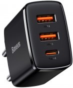 Зарядний пристрій Baseus Compact quick charger 30W Black (CCXJ-E01)