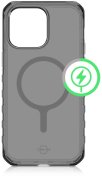 Чохол iTSkins for iPhone 14 Pro SUPREME R CLEAR with MagSafe graphite and graphite print  (AP4X-MGCLR-GRPR)