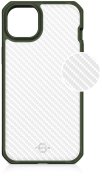 Чохол iTSkins for iPhone 14 Plus HYBRID R TEK Olive Green and Transparent  (AP4R-HBTEK-KATR)