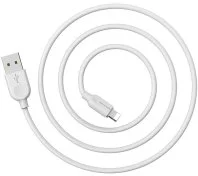 Кабель BOROFONE BX14 LinkJet 2.4A AM / Lightning 1m White (BX14L1W)