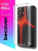 Чохол BeCover for Tecno Pova 4 LG7n - Anti-Shock Clear  (708903)
