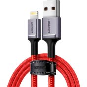 USB кабелі та розгалужувачі UGREEN US293 MFi AM / Lightning 1m Red {80635}