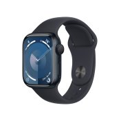 Смарт годинник Apple Watch Series 9 GPS 41mm Midnight Aluminium Case with Midnight Sport Band - S/M  (MR8W3)