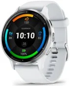 Смарт годинник Garmin Venu 3 - Silver Stainless Steel Bezel with Whitestone Case and Silicone Band (010-02784-00)