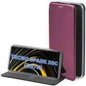 Чохол BeCover for Tecno Spark 20C BG7n - Exclusive Red Wine (711246)