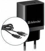 Зарядний пристрій Defender UPC-11 Black with AM/MicroB  (83556)