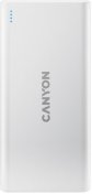 Батарея універсальна Canyon PB-106 10000mAh White  (CNE-CPB1006W)