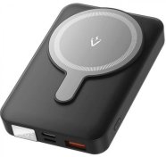 Батарея універсальна Vention 10000mAh Magnetic Wireless 22.5W Black  (FHTB0)