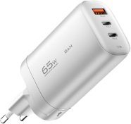 Зарядний пристрій Essager GaN Travelling Fast Charger 65W White  (ECT2CA-MYB02)