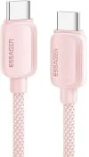 Кабель Essager Breeze 100W Type-C / Type-C 1m Pink (EXCTT1-WL04-P)