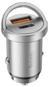 Автомобільний зарядний пристрій Hoco NZ10 Handy QC3.0 PD 45W Silver (6942007601825)