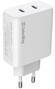 Зарядний пристрій ColorWay GaN Mini 50W White (CW-CHS050PD-WT)