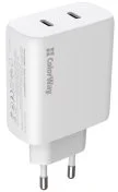 Зарядний пристрій ColorWay GaN Mini 50W White (CW-CHS050PD-WT)