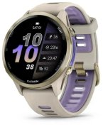 Смарт годинник Garmin Forerunner 970 Soft Gold Titanium with French Gray Case and French Gray/Translucent Indigo Band (010-02969-12)