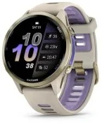 Смарт годинник Garmin Forerunner 970 Soft Gold Titanium with French Gray Case and French Gray/Translucent Indigo Band (010-02969-12)